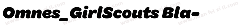Omnes_GirlScouts Bla字体转换